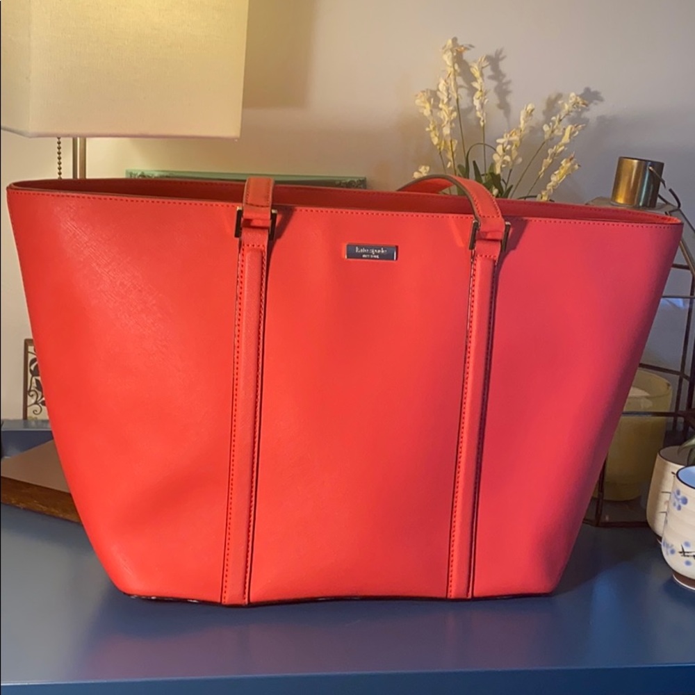 Kate Spade Coral Newbury Lane Large Saffiano Tote